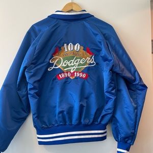 Large Vintage LA Dodger Vintage 90s 100 year Anniversary jacket